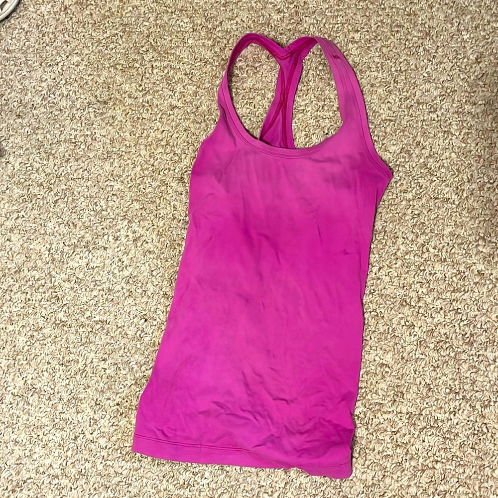 lululemon athletica Pink Racerback Tank Top